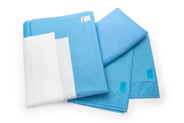 Covetrus Set De Paños Para Cólico Equino, 2 Stockinettes 75x120 cm, Gasa Perforada 260x370 cm, Funda De Mesa 150x200 cm